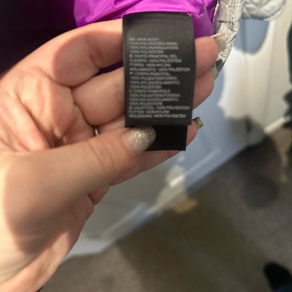 The North Face Womens Tamburello Jacket Heather Grey /Purple Size Small NWOT - Picture 4 of 8